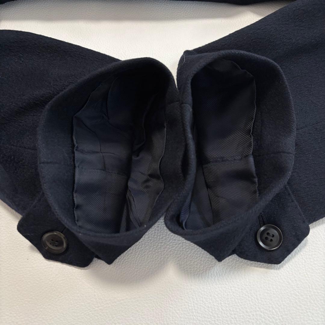 美品 野海 エルメネジルドゼニア カシミヤ100% チェスターコート M 紺色