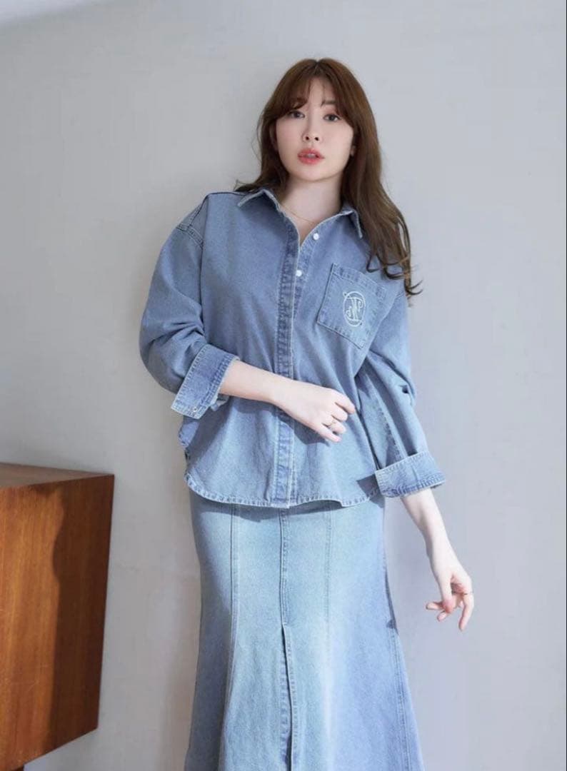 ジャケット・アウター Emblem Logo Denim Shirt