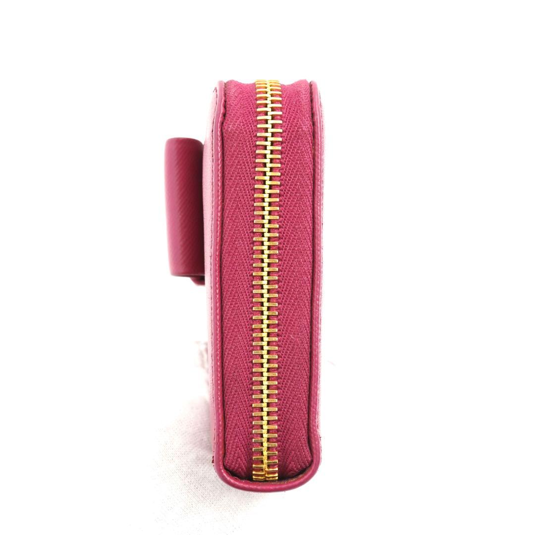 ✨未使用展示品・箱保証書付き✨　PRADA 長財布　サフィアーノレザー　リボン