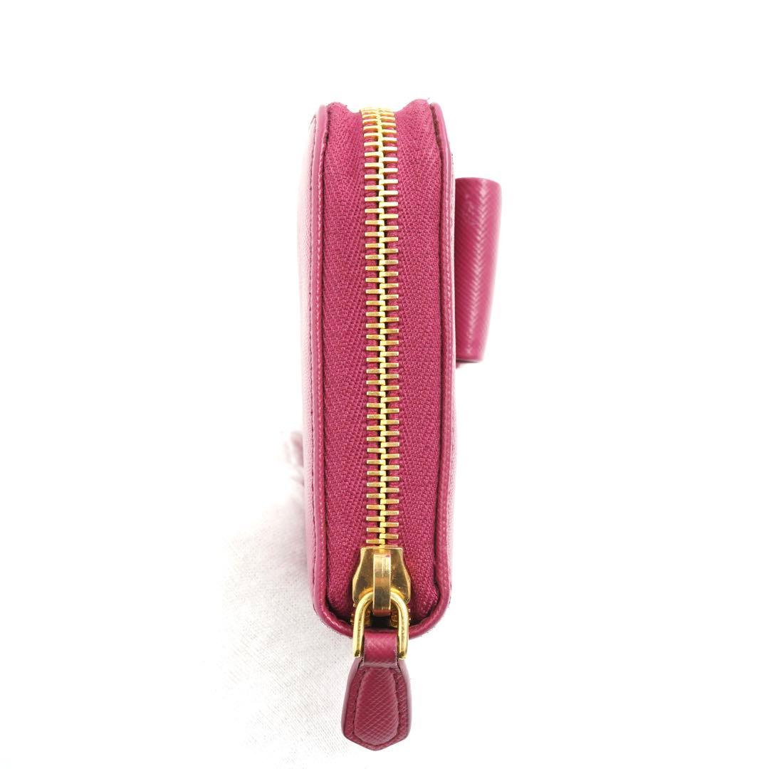 ✨未使用展示品・箱保証書付き✨　PRADA 長財布　サフィアーノレザー　リボン