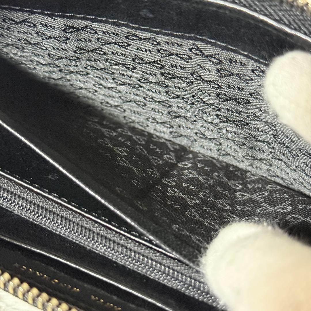 極美品✨アニヤハインドマーチ　スタッズウォレット　長財布　レザー　ブラック