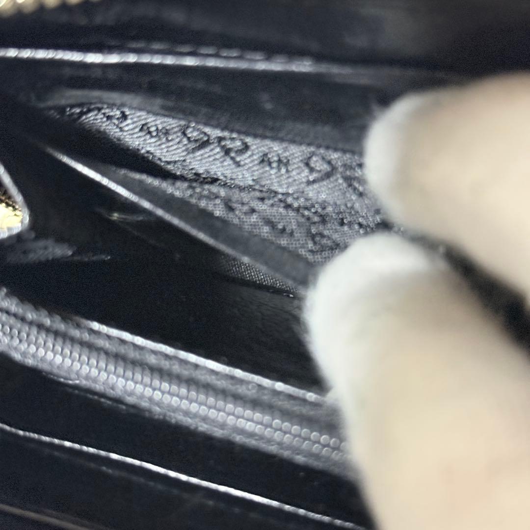 極美品✨アニヤハインドマーチ　スタッズウォレット　長財布　レザー　ブラック