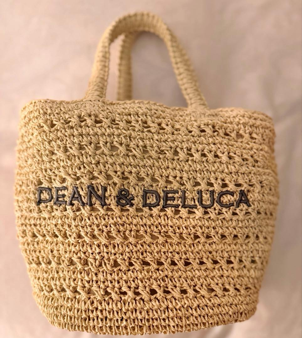 ディーンアンドデルーカ　クロッシェバスケットバッグS（保冷バッグ付き）ナチュラル