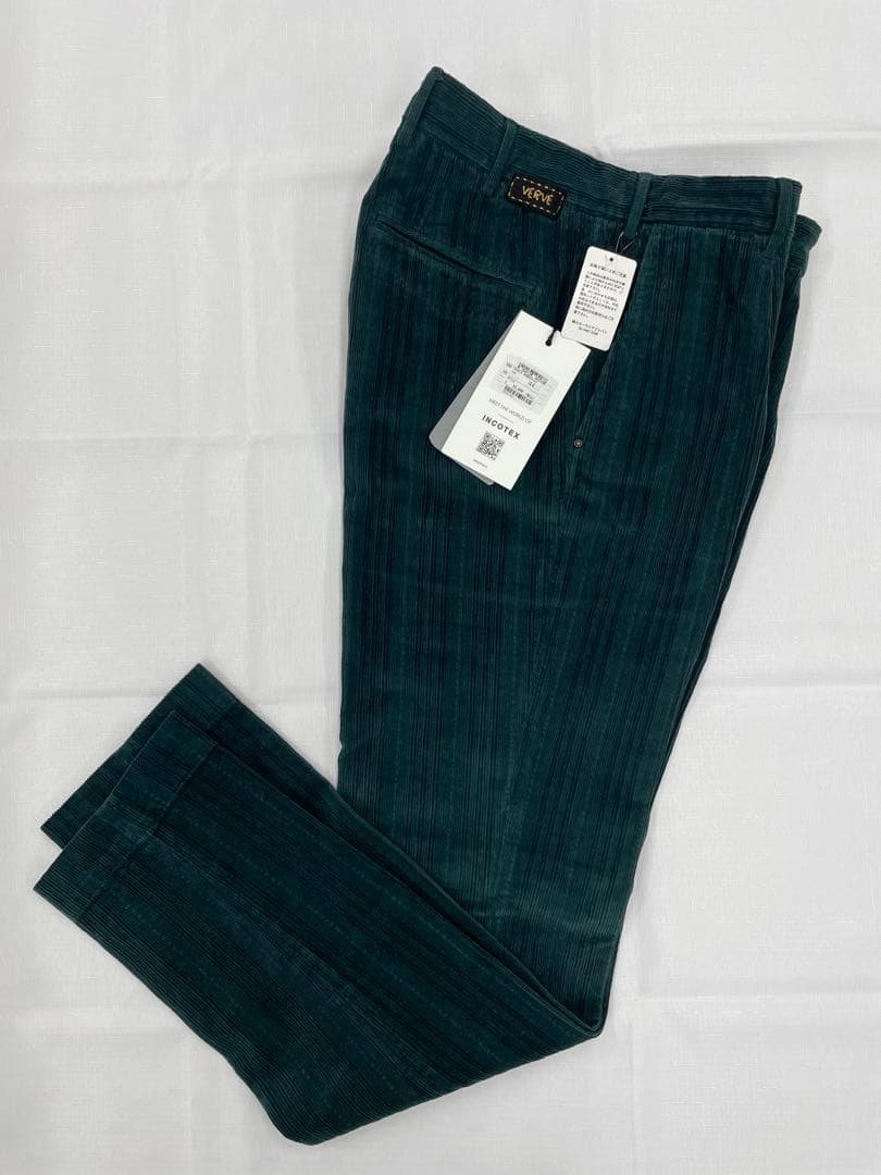 新品未使用　INCOTEX コーデュロイパンツ　濃緑　モスグリーン