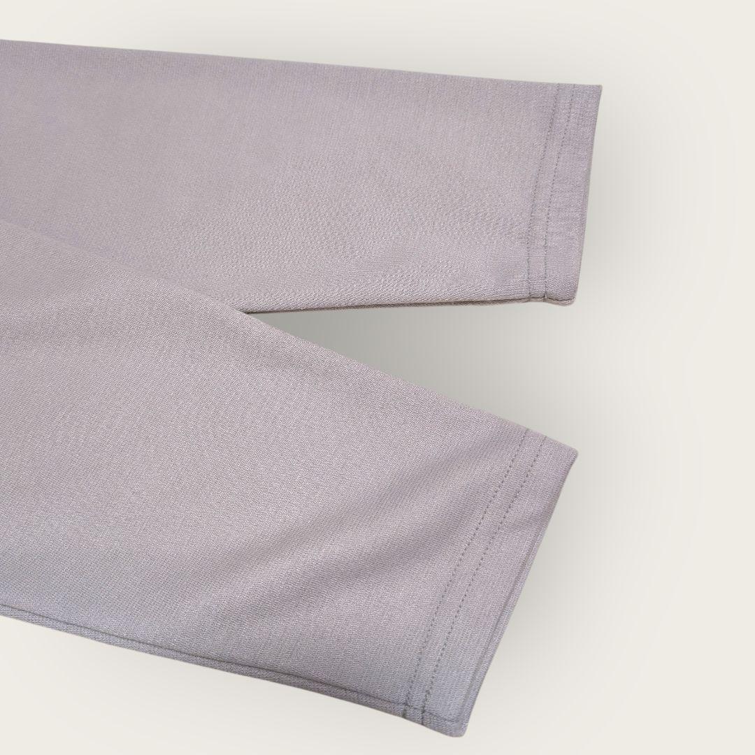 センソユニコ　UNICO　幾何学柄　アシンメトリー　ワンピース　グレー　38