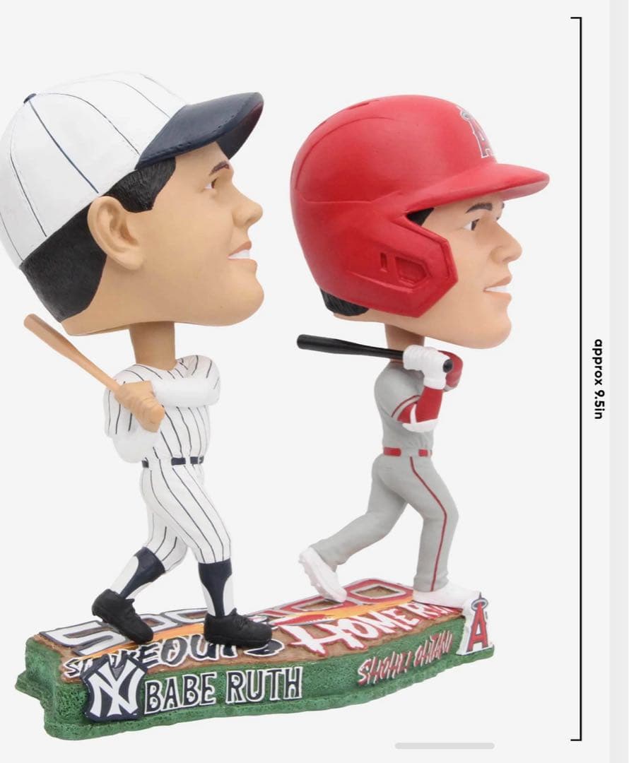 【正規品】大谷翔平　ベーブルース　デュアルボブルヘッド