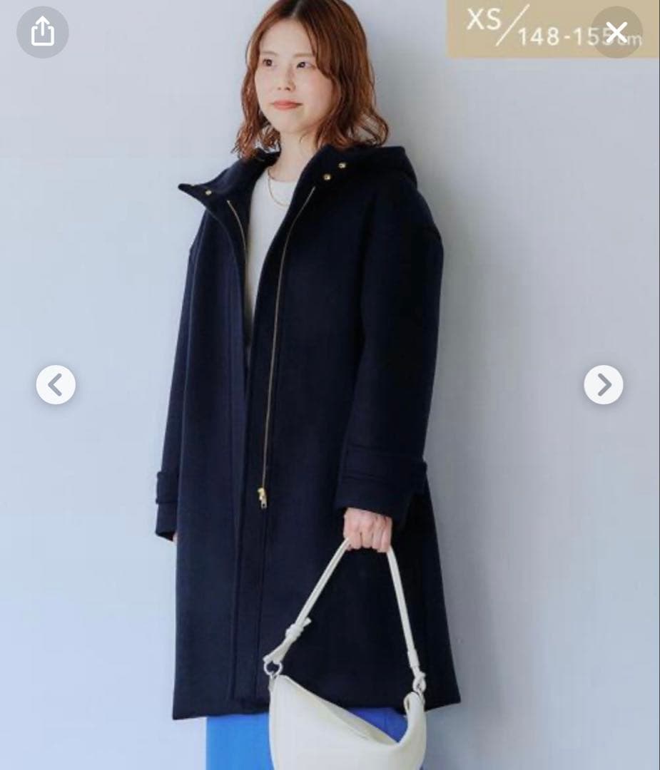 グリーンレーベルリラクシング コート　身長低め体型普通の方用サイズウールフード