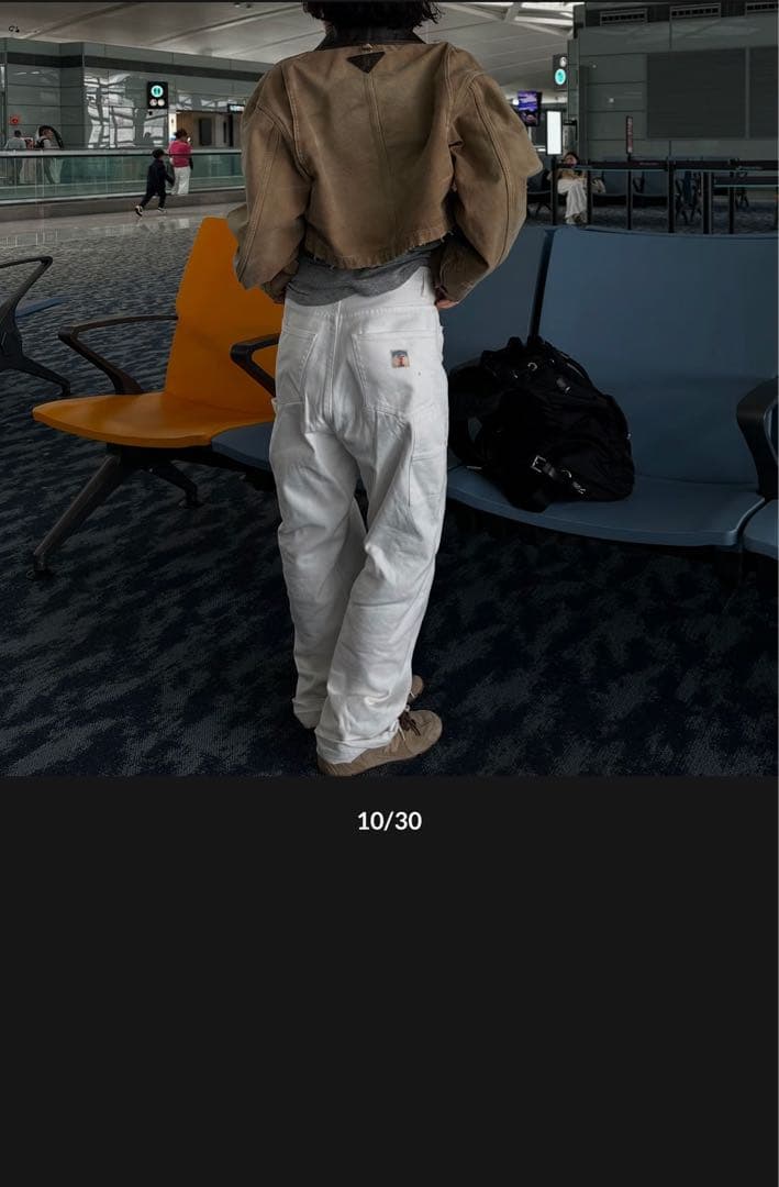 ok.soon×piccadilly white painter pants 2