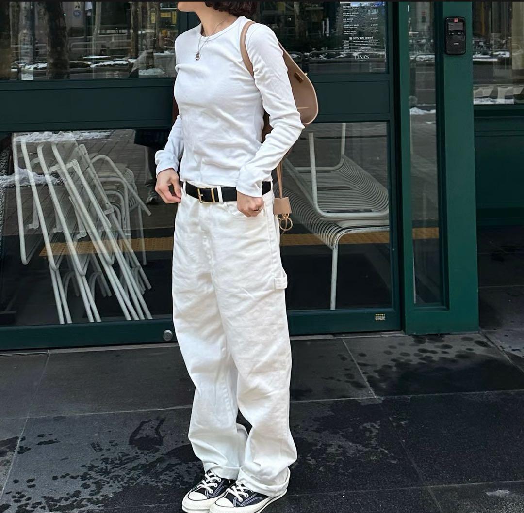 ok.soon×piccadilly white painter pants 2