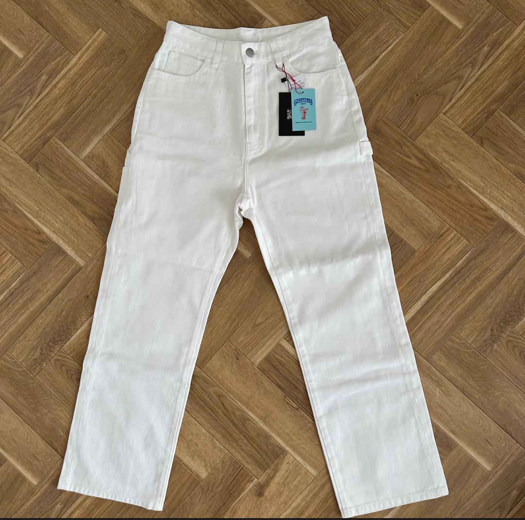ok.soon×piccadilly white painter pants 2