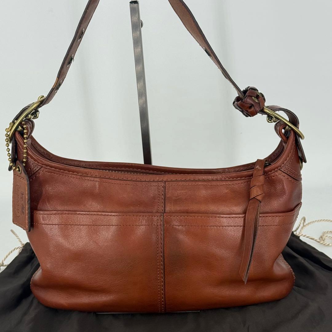 COACH オールドコーチ ワンショルダー ショルダーバッグ レザー ブラウン