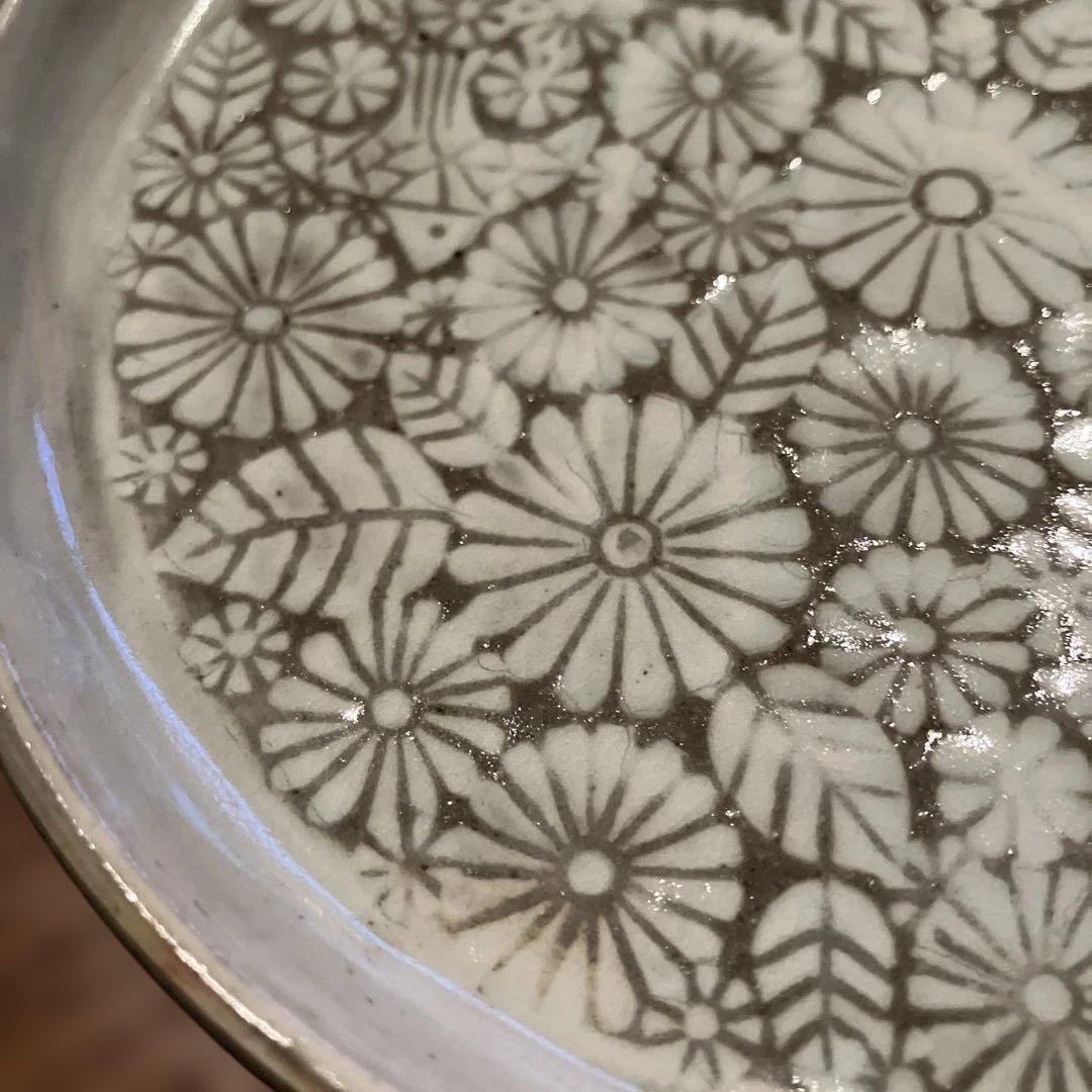 藪本寛之　花三島　5寸皿