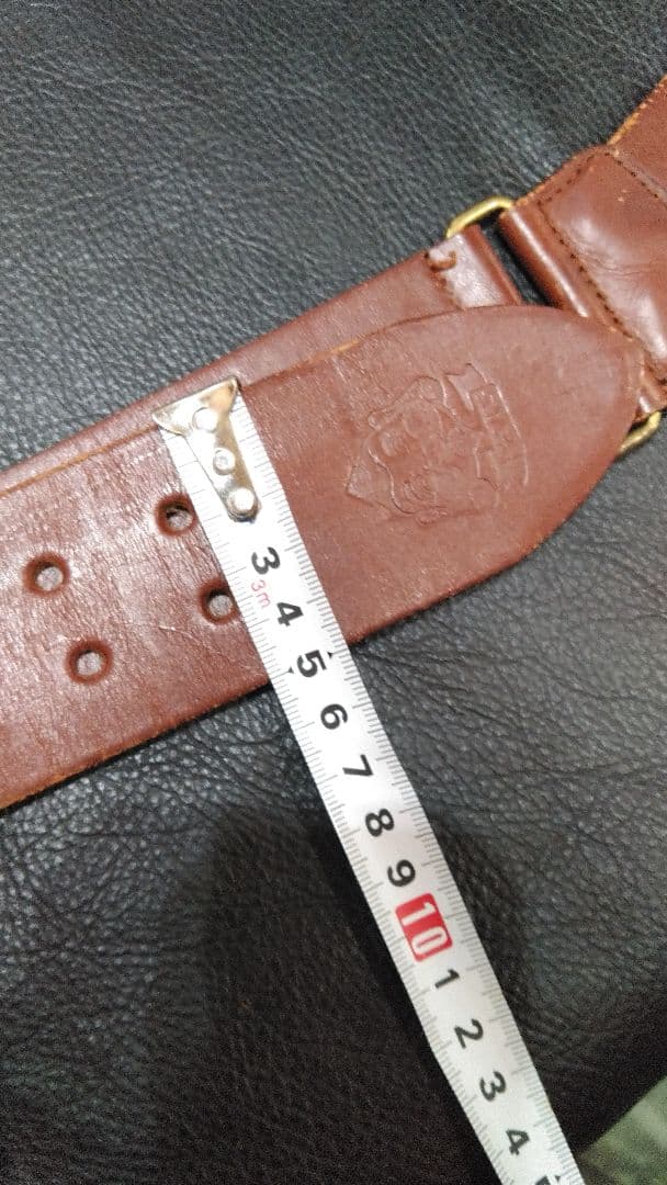 J*様 EVISU エヴィス　本革レザー サスペンダー 　ブラウン