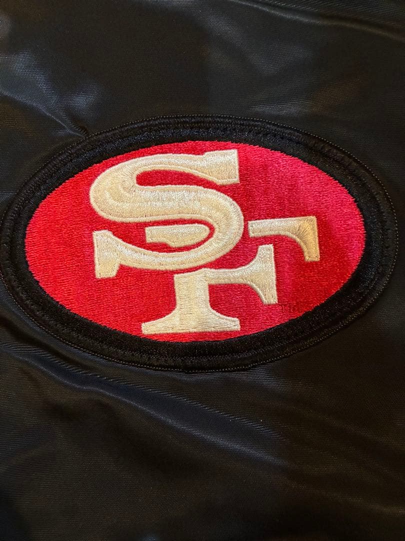 【ビンテージ】美品サンフランシスコ49ers ブラックスタジャン
