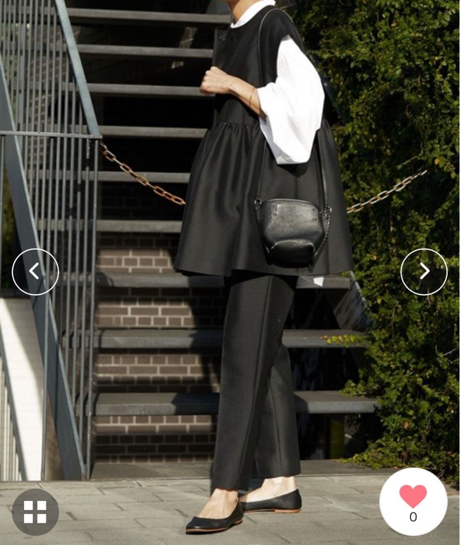 ビアズリー 上下セット！　ギャザージレ&パンツセット