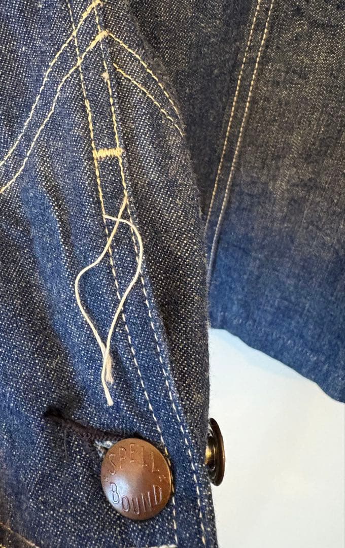 極美品！SPELL BOUND スペルバウンド デニムカバーオール 2 児島