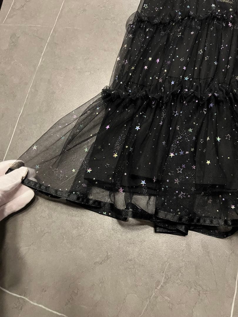 アナスイミニ　ティアードレースワンピース　120