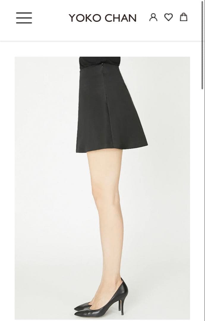 YOKO CHAN 新品未使用ブラック プリーツ キュロット Fサイズ