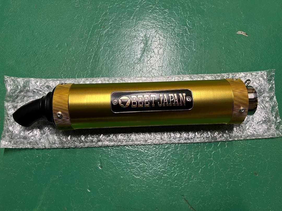 サイレンサー 50.8π 金 メッキ 先黒 ロゴ有BJ/汎用 BEET キジマ