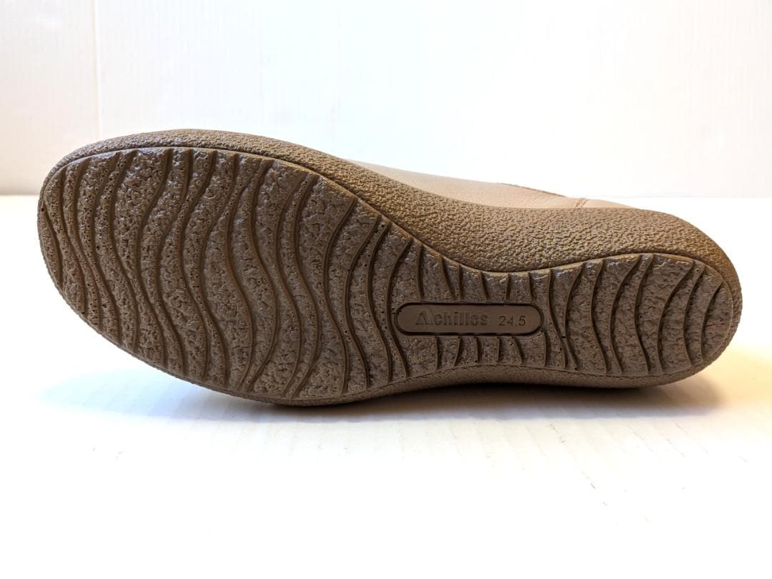 美品 アキレスソルボ コンフォート スニーカー レザースリッポン 24.5