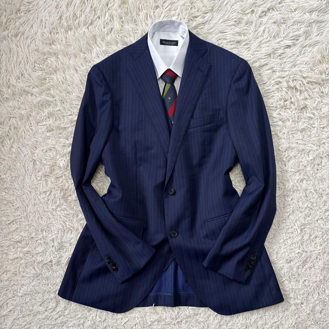 【スーツカンパニー　セレクト】REDA生地　ネイビー　3ピース　180cm 6d