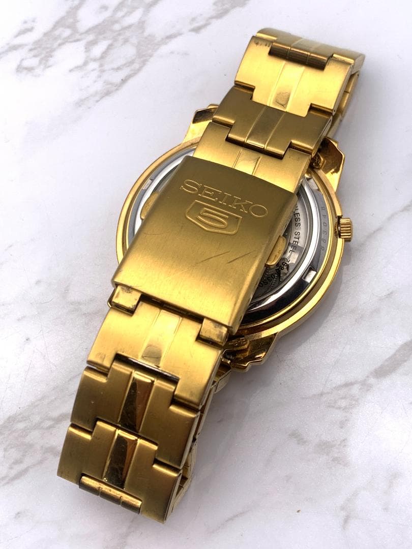 SEIKO 5 AUTOMATIC セイコー デイデイト 自動巻き 腕時計
