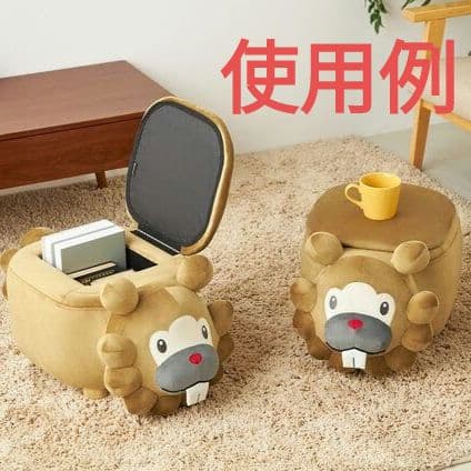 ポケモンスツール　ビッパ　 オスのすがた　メスのすがた 2点セット