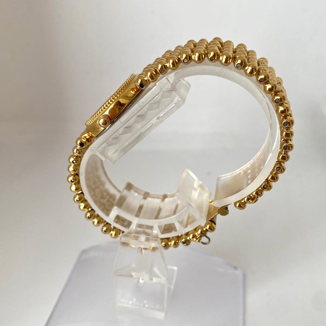 新品電池　SEIKO 腕時計　ゴールドカラー　ラウンド