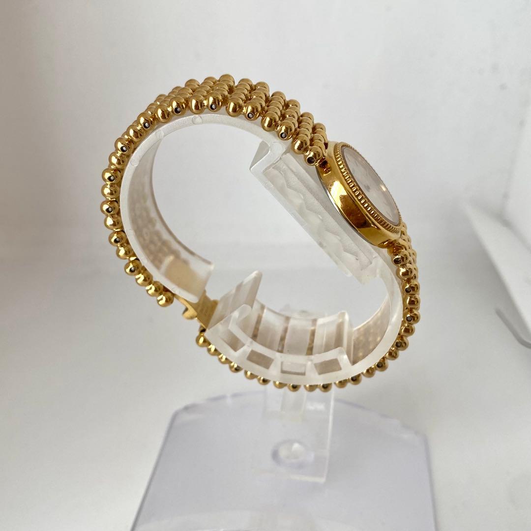 新品電池　SEIKO 腕時計　ゴールドカラー　ラウンド