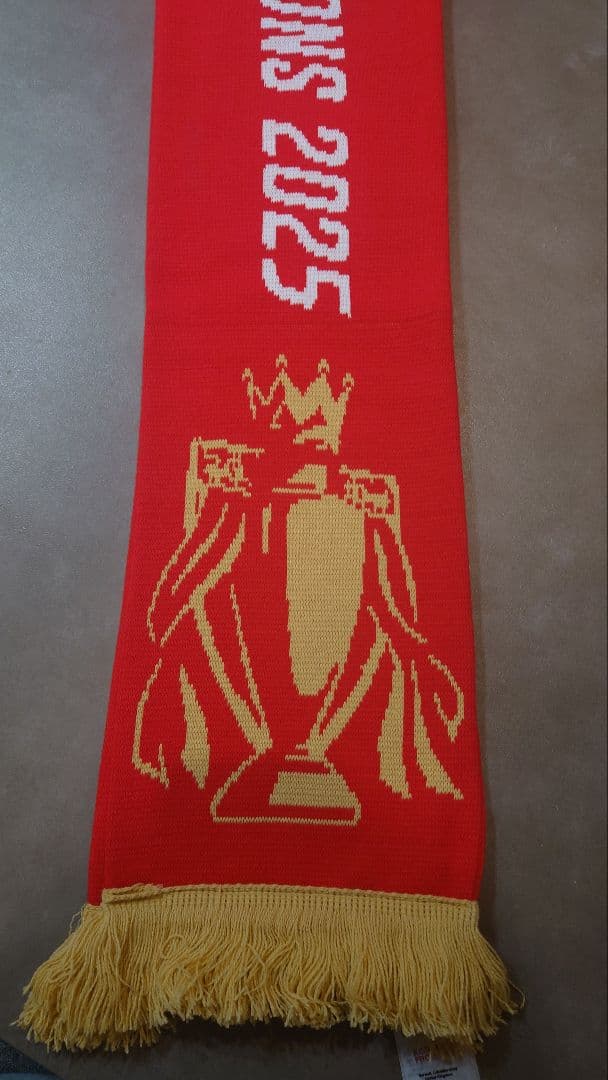 【公式・限定品】リバプール 2025年優勝記念スカーフ（マフラー）