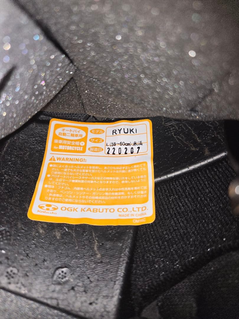 OGK カブト リュウキ RYUKI L フラットブラック