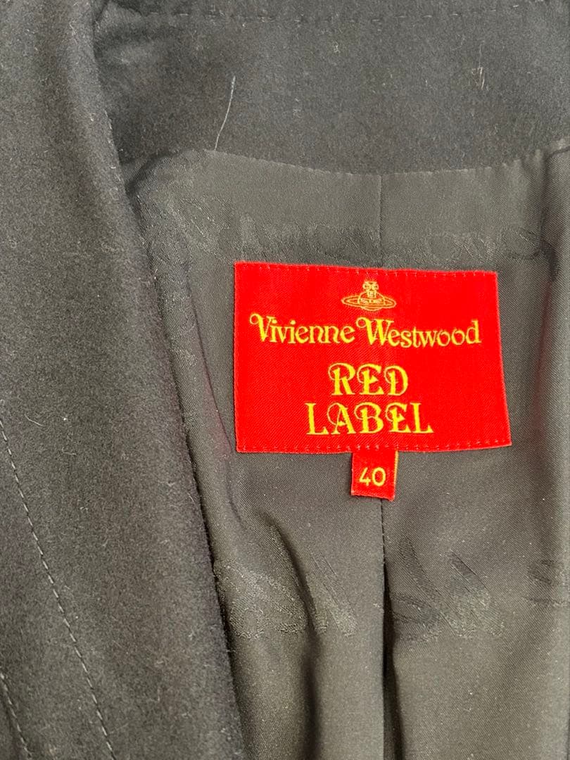 訳あり ヴィヴィアンウエストウッド カシミヤ混コート オーブボタン 黒 40