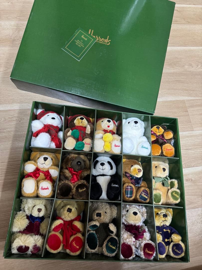 Harrods 15周年　テディベア 15体　1986〜2000