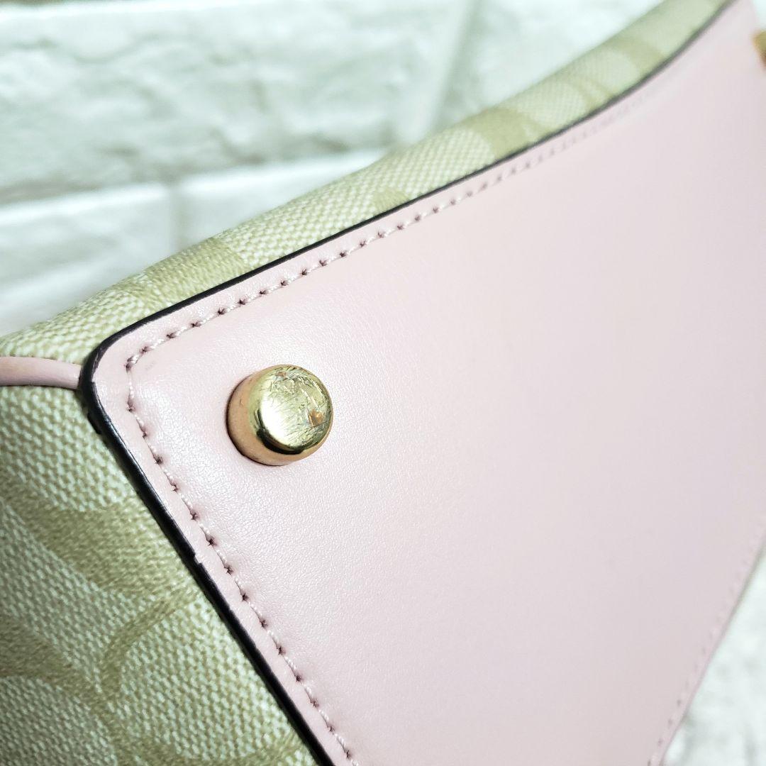 COACH コーチ シグネチャー 2way ショルダーハンドバッグ 美品