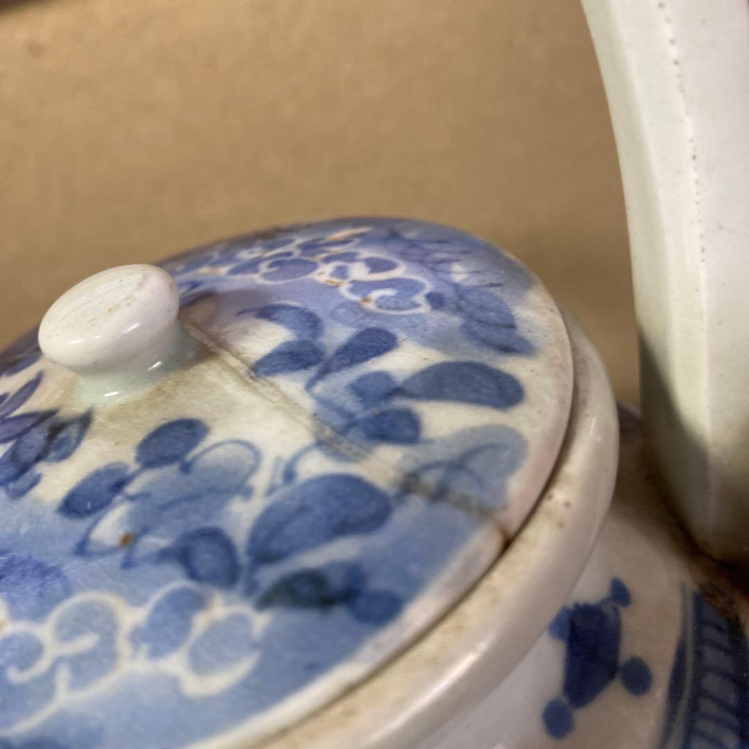 専用　古伊万里藍柿右衛門手草花分水注