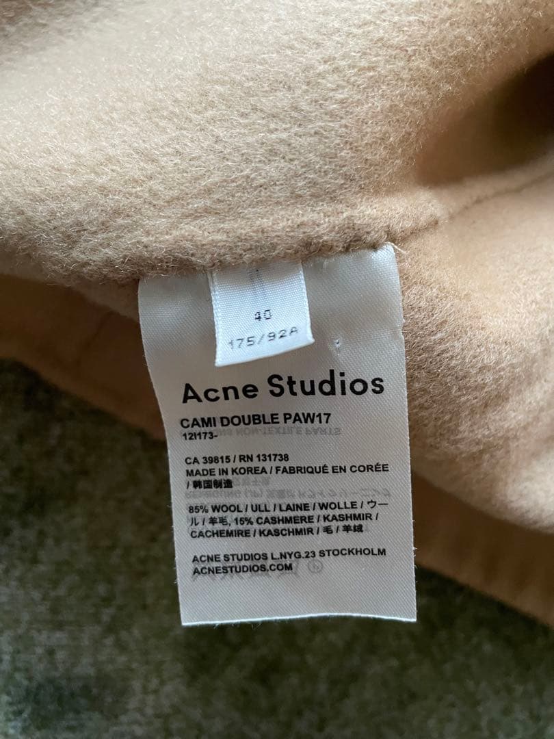 アクネストゥディオズ Cami Doublle コート