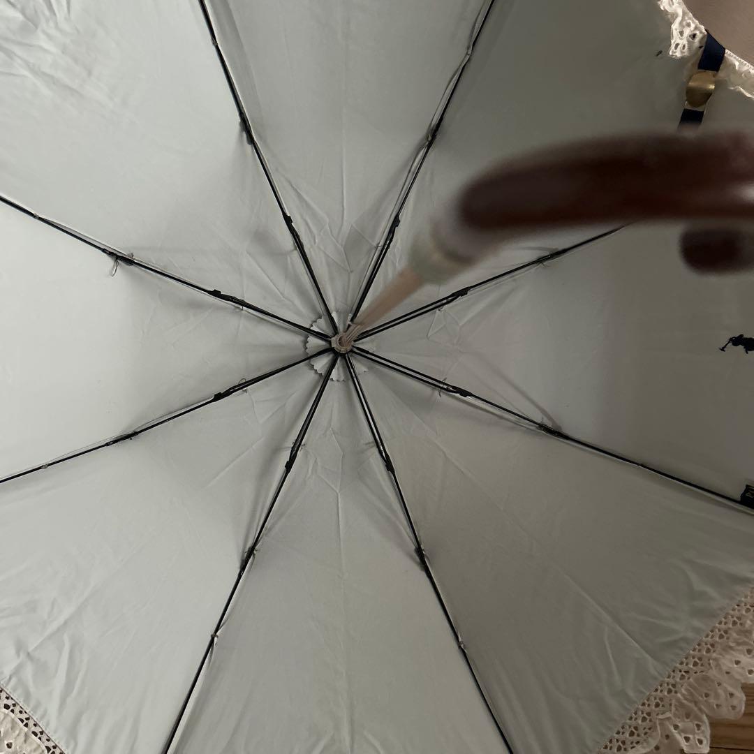 ポロラルフローレン エンブフリル 折りたたみ日傘
