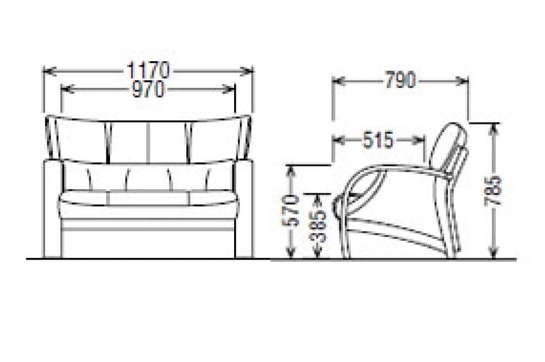 カリモク家具 ソファ 2人掛け 革張り ネオスムース おしゃれ d3213