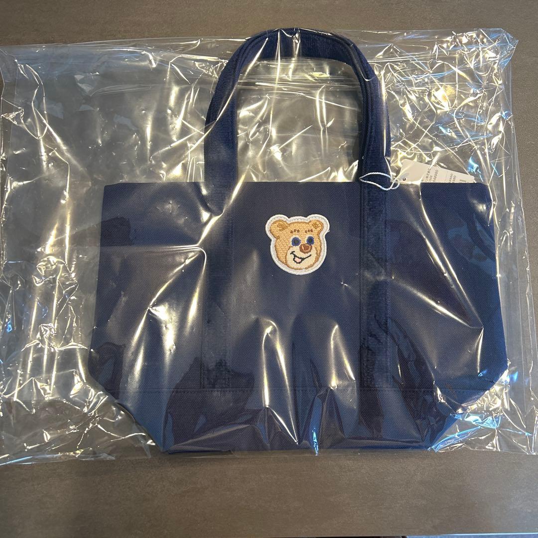 フェイラー　ラブラリー　ワッペントートバッグ　ネイビー　小