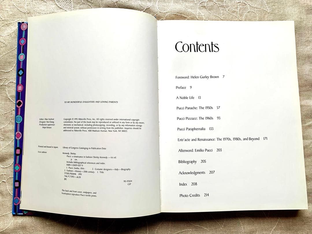 エミリオ・プッチ ファッションブック 1991年 ファッション写真ドローイング