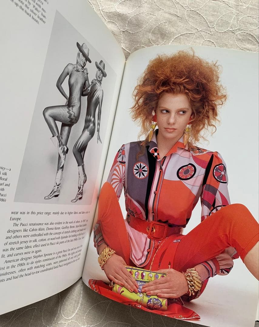 エミリオ・プッチ ファッションブック 1991年 ファッション写真ドローイング