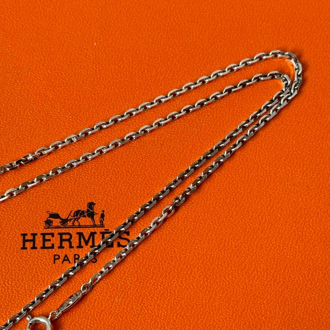 【希少 極美品】HERMES チェーン ネックレス 50cm ヴィンテージ