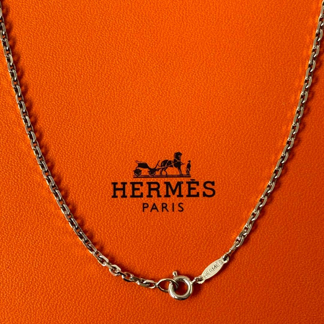 【希少 極美品】HERMES チェーン ネックレス 50cm ヴィンテージ
