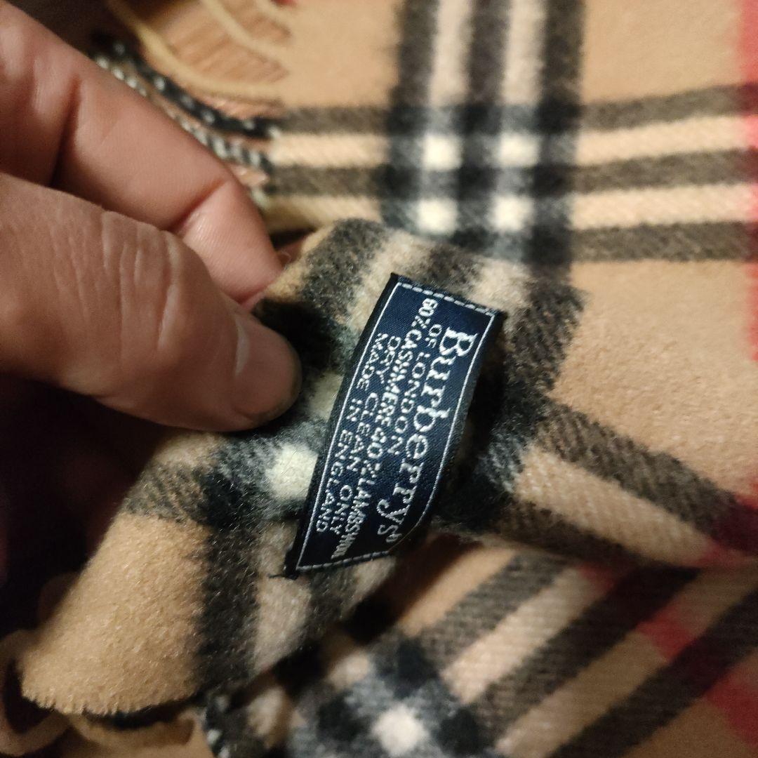 63 超美品　BURBERRY　バーバリー　マフラー　カシミヤ混