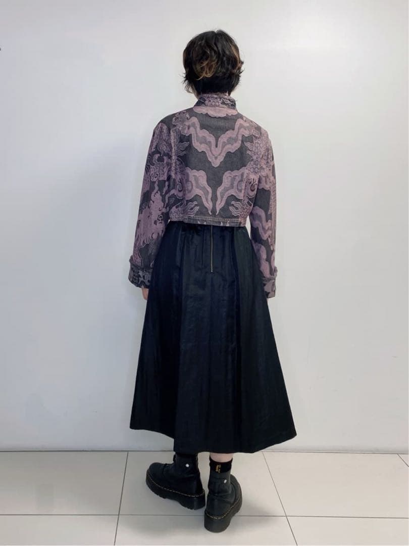 美品 ヴィヴィアンタム 2024年 ドラゴンジャガードデニムジャケット チャイナ