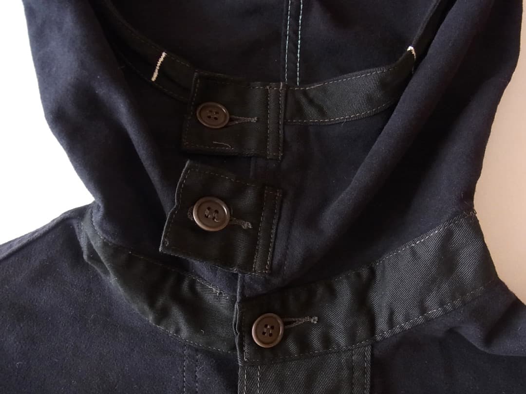 Post Overalls NAVY パーカ／英国製モールスキン使用O’Alls