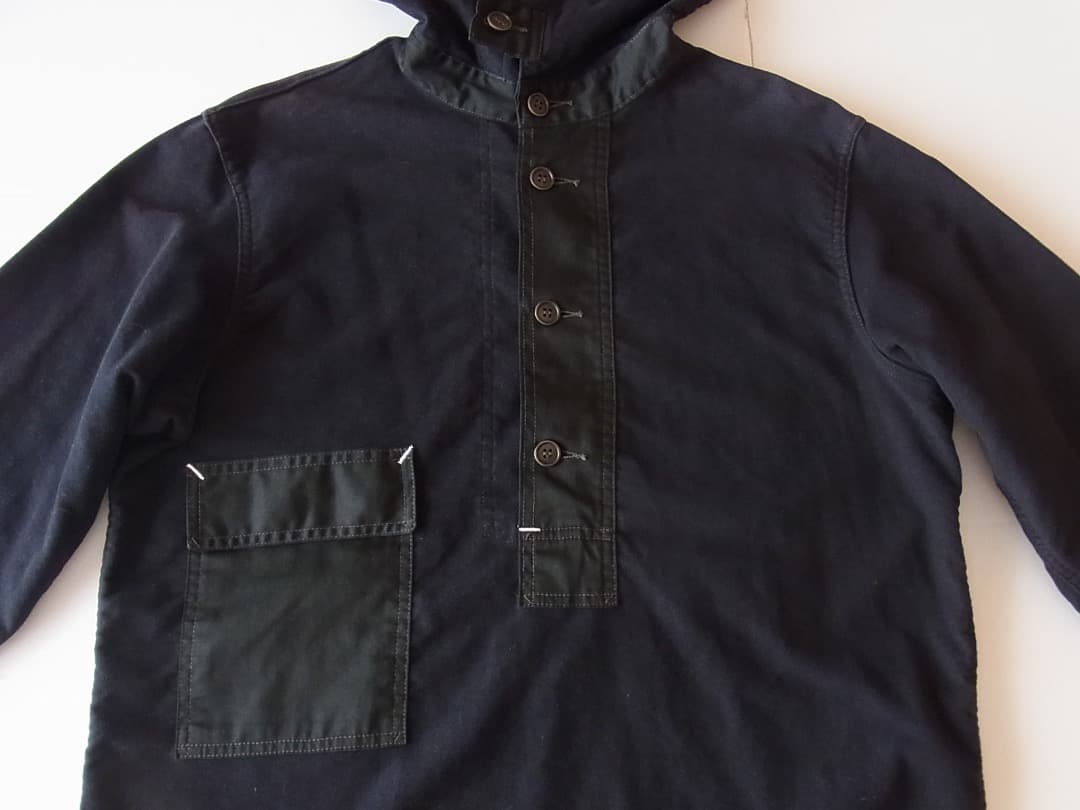 Post Overalls NAVY パーカ／英国製モールスキン使用O’Alls