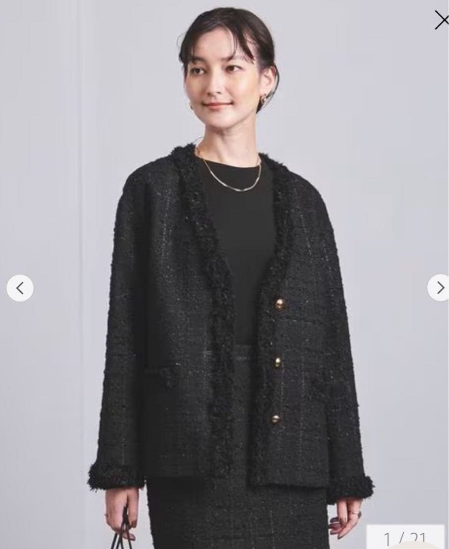 お値下 美品 ユナイテッドアローズ ツイード ジャケットUNITEDARROWS