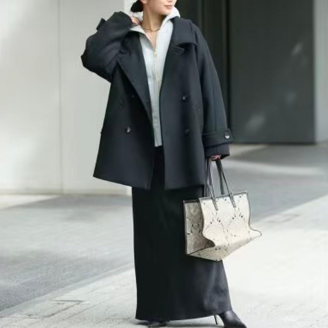 【2024AW】L'ESSAGE スーパー140スタンドショートコート