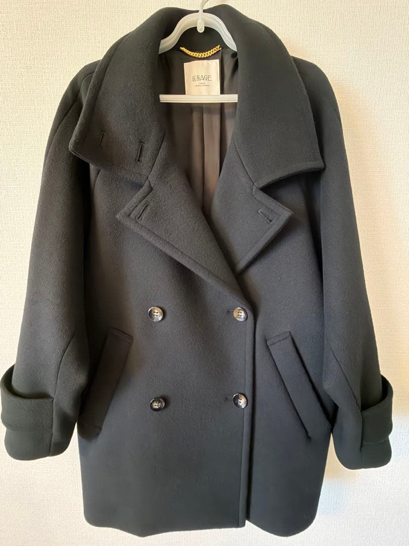 【2024AW】L'ESSAGE スーパー140スタンドショートコート